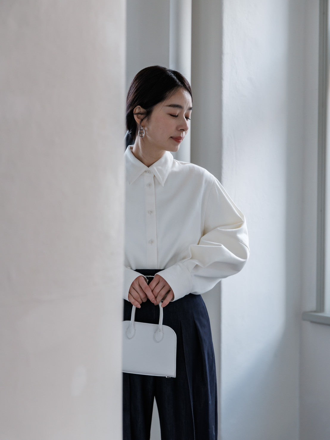 Alex/silk denim shirt – deres.online