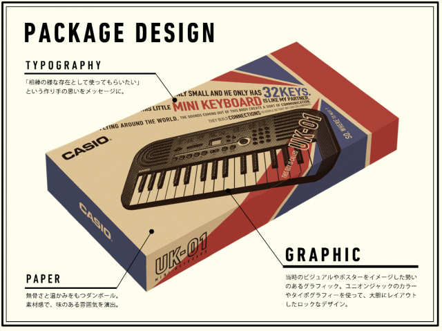 60'S UK』をモチーフにした数量限定ミニキーボード｜CASIO「UK-01」を