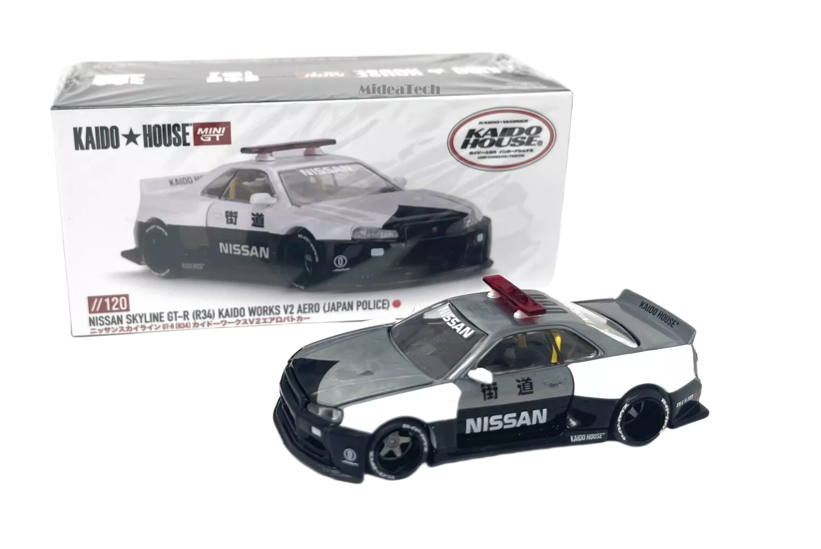 Kaido House x MINI GT ] 1/64 Nissan Skyline GT-R (R34) V2 Aero