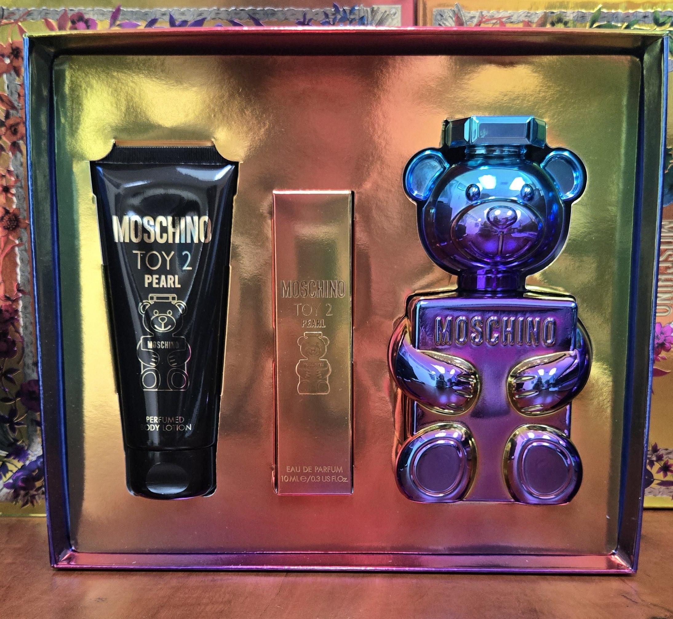 MOSCHINO TOY 2 PEARL SET 3.4oz EDP SP+3.4oz B.L+10ml EDP SP (L