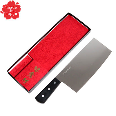 堺孝行 中華包丁 INOX ステンレス鋼 ツバ無し 19.5cm 日本製
