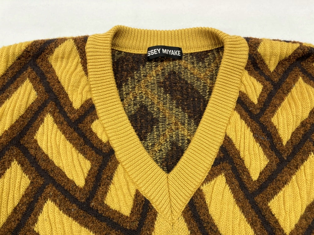 イッセイミヤケ ISSEY MIYAKE 90s WOOL KNIT ウール ニット Vネック