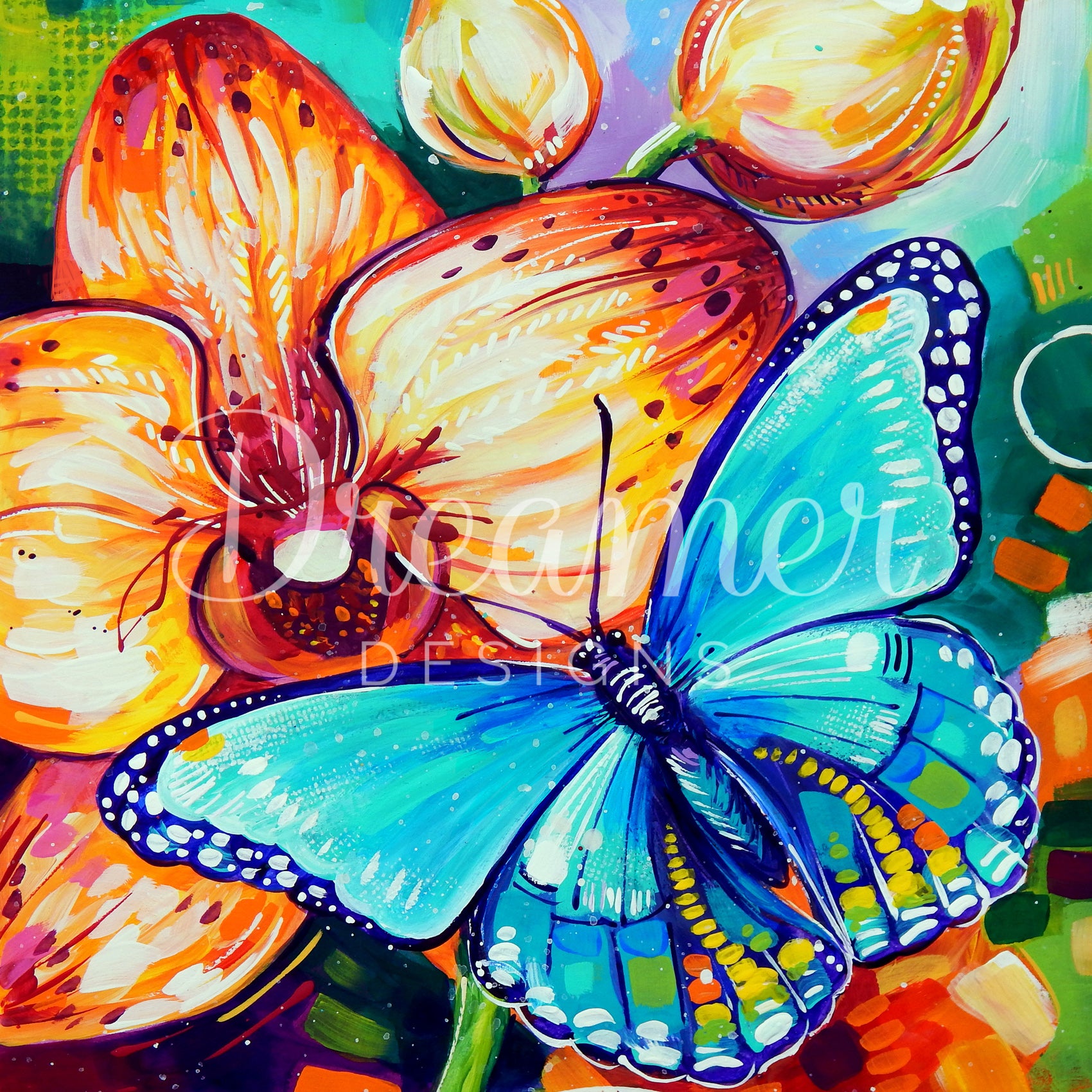 Butterfly Orchid Fantasy Diamond Painting Kit - Dreamer Designs