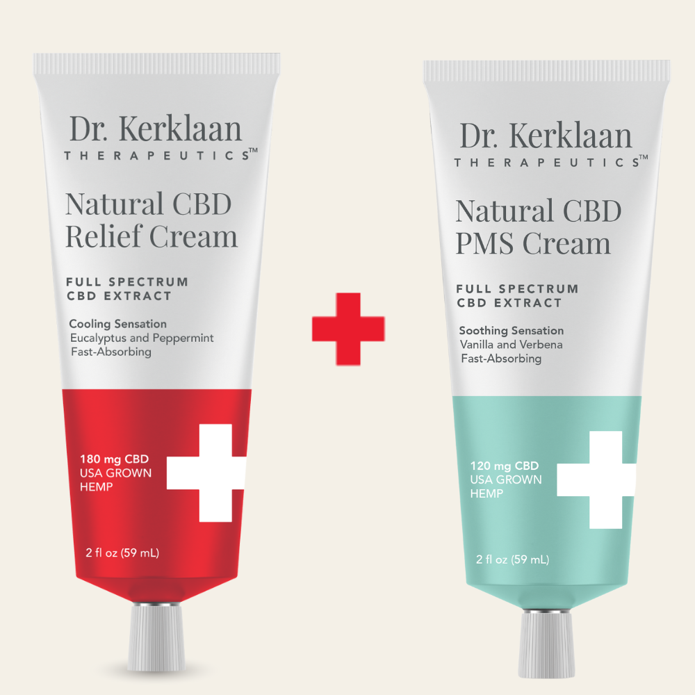 Natural CBD Relief & PMS Bundle | CBD Cream | Dr. Kerklaan