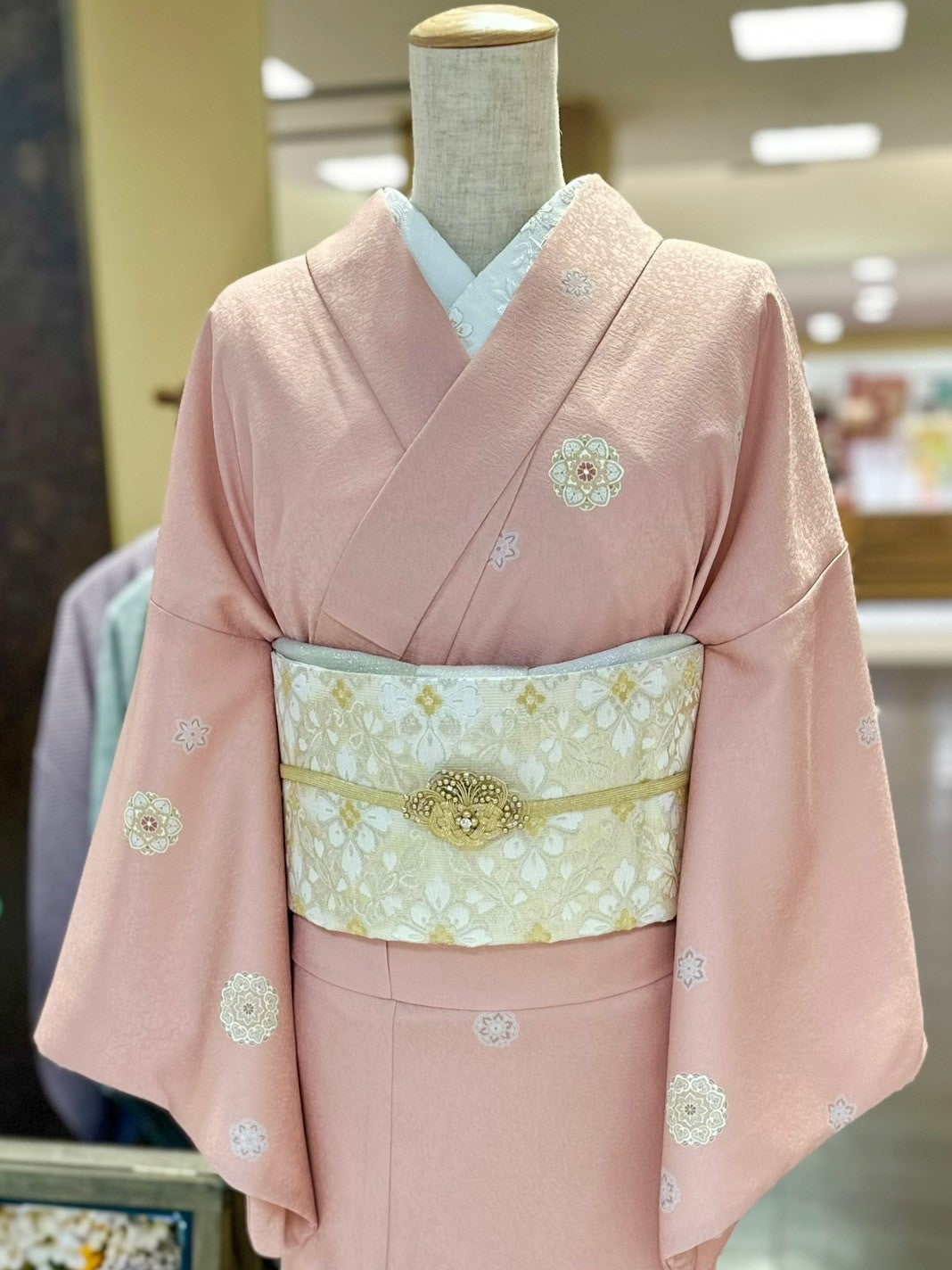 オリジナル小紋華紋 ピンク – driccoきもの