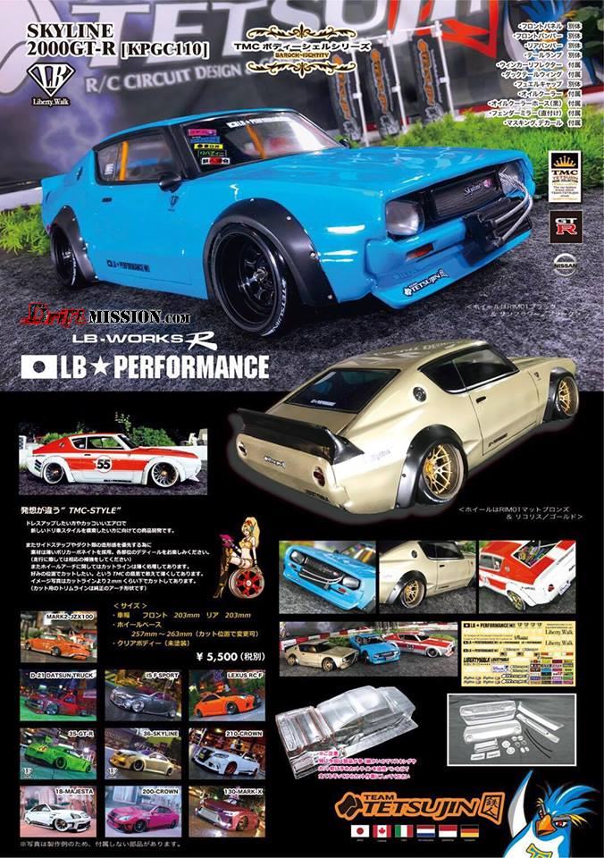 Team Tetsujin Nissan Skyline 2000 GT-R Body - Your Home for RC