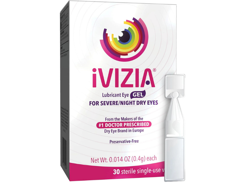 Ivizia Lubricant Eye Gel for Severe/Night Dry Eyes (30 PF vials