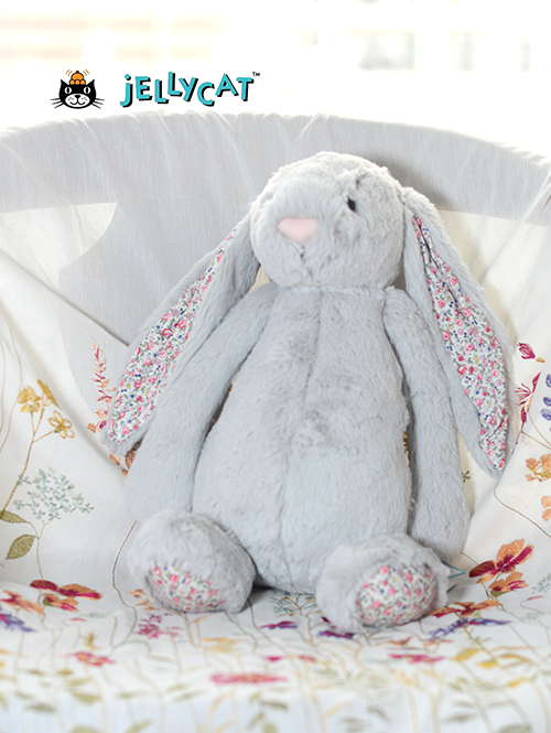 Lサイズ/36cm 】Jellycat Blossom SILVER Bunny Large ｼﾞｪﾘｰｷｬｯﾄ