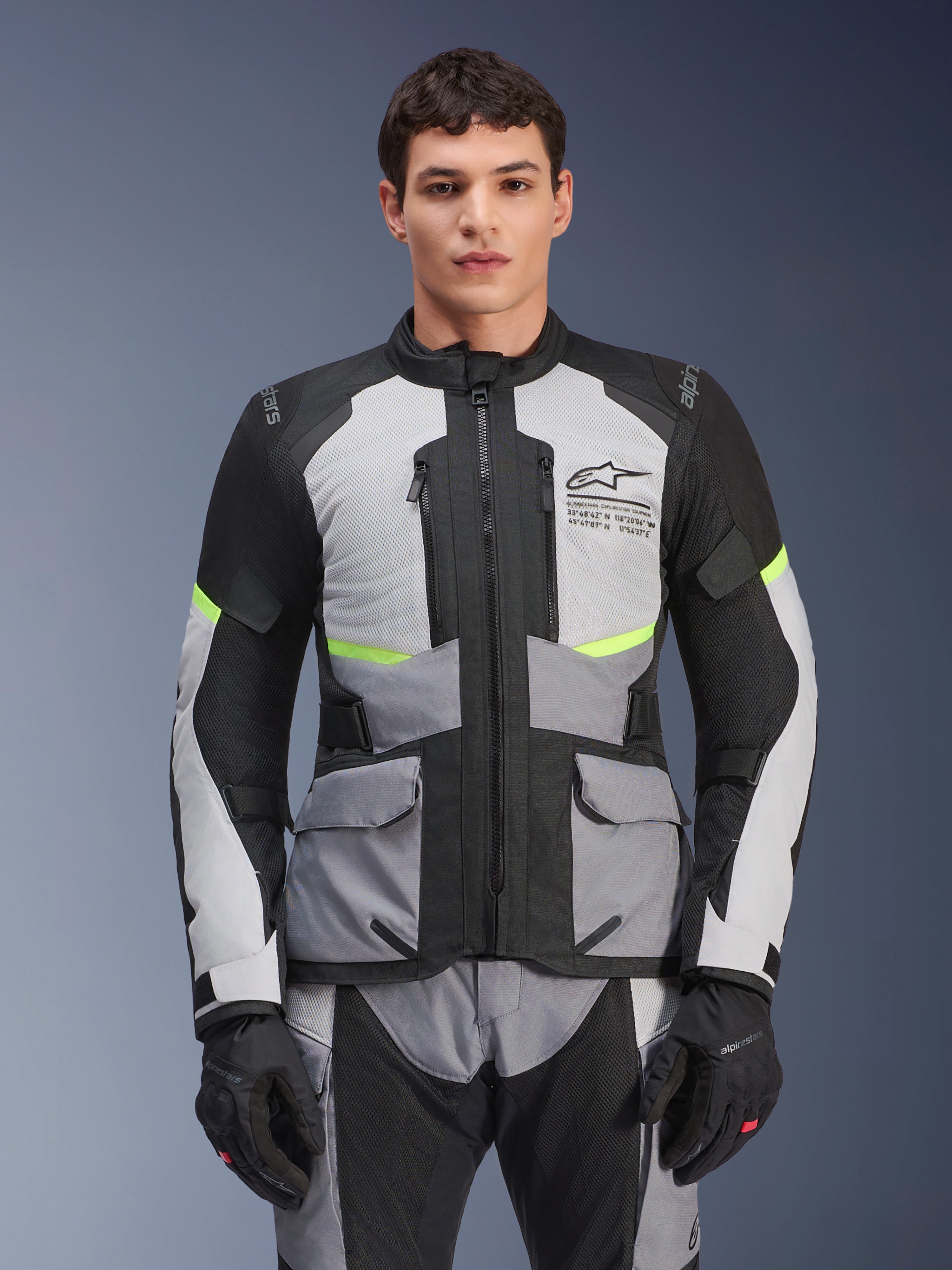 Andes Air Drystar® - Gray Motorcycle Jacket | Alpinestars®