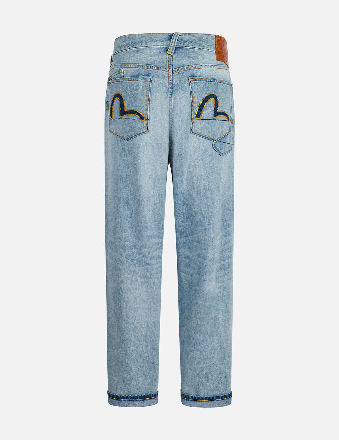 7ポケットデザイン ウォッシュリラックスストレートフィットジーンズ