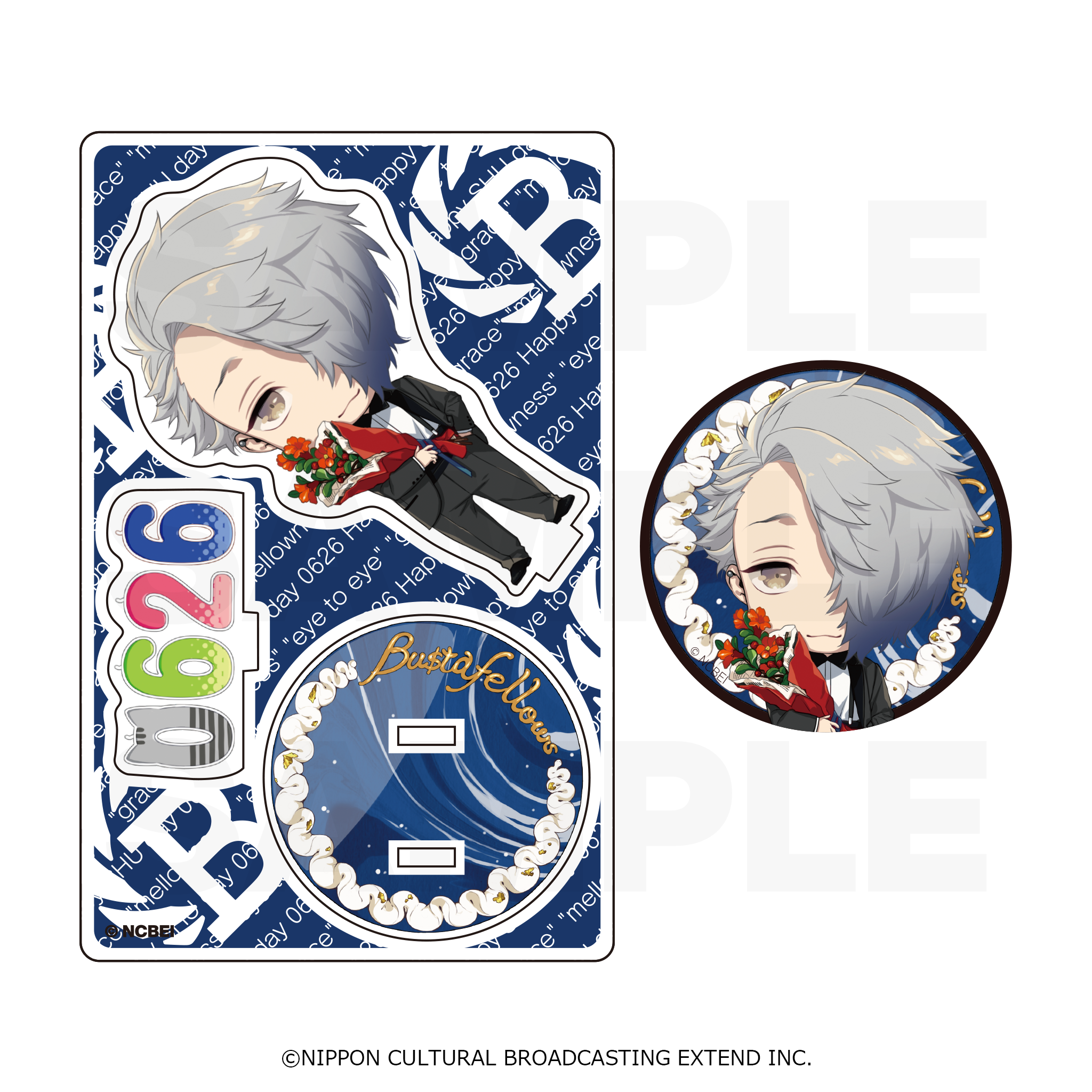 缶バッジ＆アクリルスタンドセット「あざやかな悪に染まるバースデー