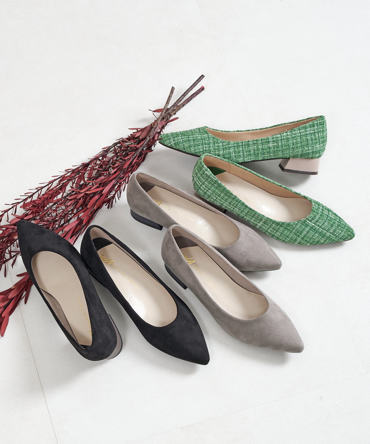 バイカラーポインテッドトゥパンプス/42302 – ORIENTALTRAFFIC