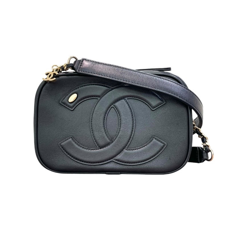 シャネル CHANEL デカココマークカメラバッグ AS0322 ブラック