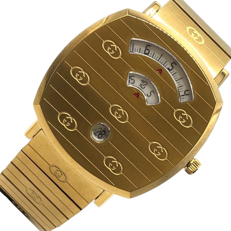 グッチ GUCCI グリップウォッチ 157.3 ゴールド メッキ クオーツ