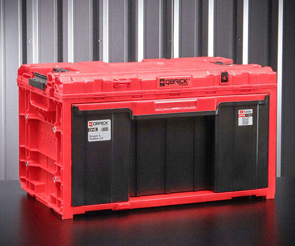 日本正規品 キューブリック QS1 ツールボックス 1段引出し 赤