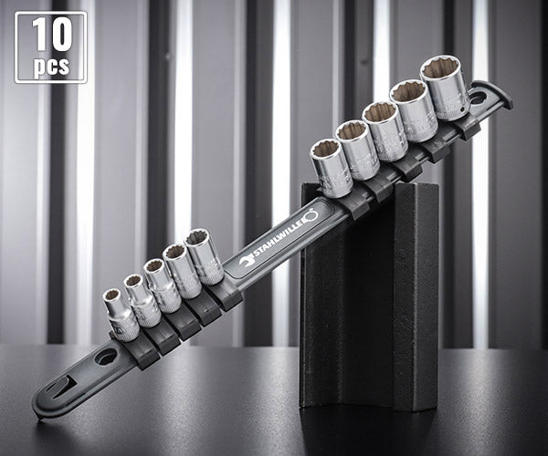 STAHLWILLE 6.3sq. 12角 ソケットセット 10個組 1/4 12916/10-40
