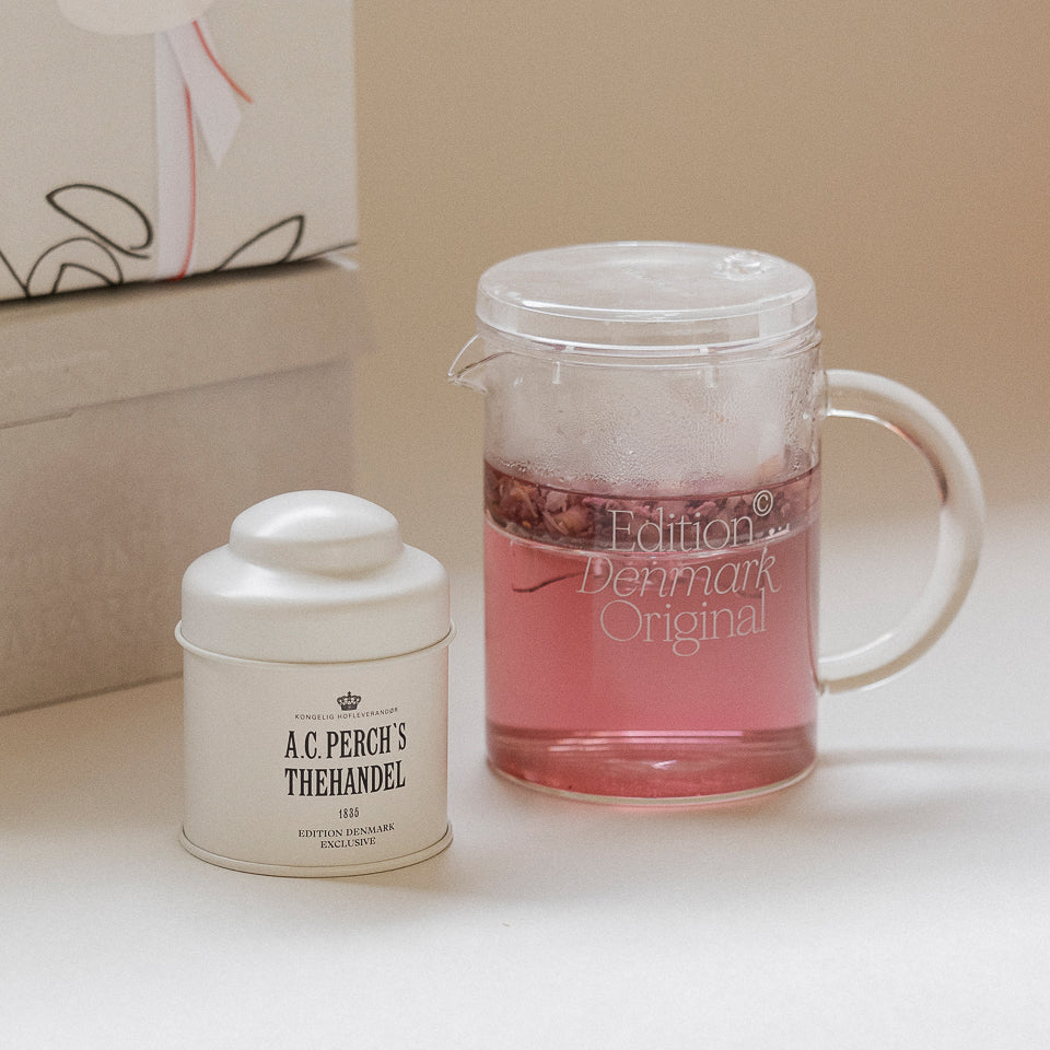 GIFT SET】ピンクガーデン ミニ缶＆オリジナルティーポットセット