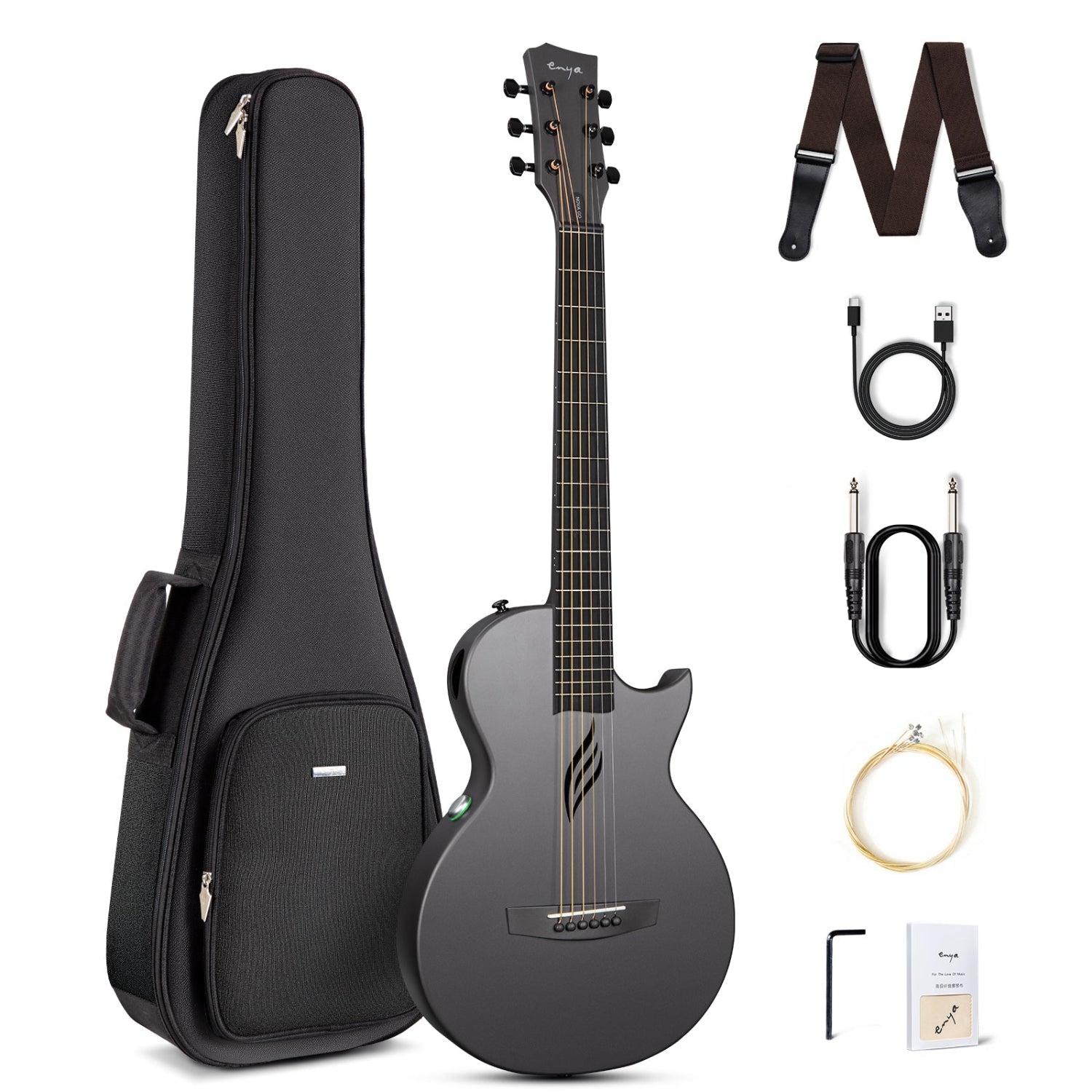Nova Go Sp1: Carbon Fiber Electric Acoustic Travel Guitar