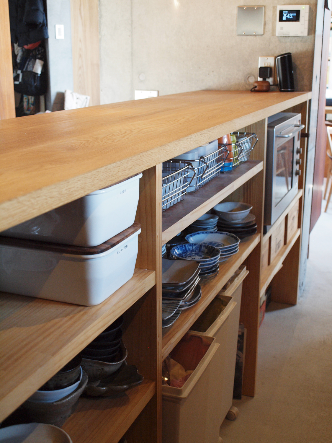 楢のキッチンカウンター | 商品紹介 | 深見木藝