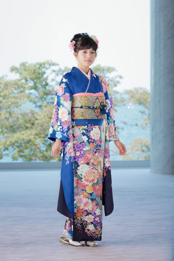 束ね熨斗に洋花文様 | 小林呉服店の振袖