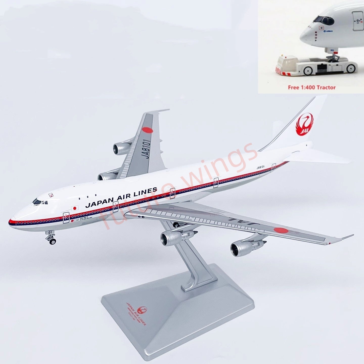 1:400 HX Models Japan Airlines B747-100 JA8101 Aircraft Model With