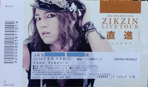 Fan Account] 2013 Jang Keun Suk ZikZin Live Tour in Zepp