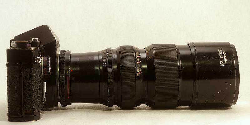 Super-Komura 90-250/4.5 Uni-Auto M42 mount