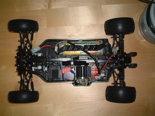 タミヤラジコン TT01シャーシランボルギーニガヤルドボディメカ付