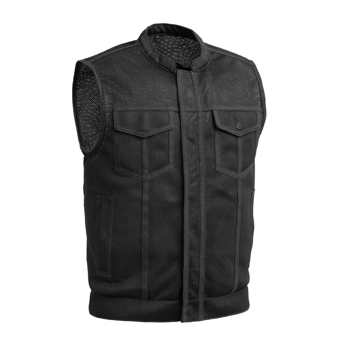 Sharp Shooter Moto Mesh Men's Motorcycle Vest - First MFG Co