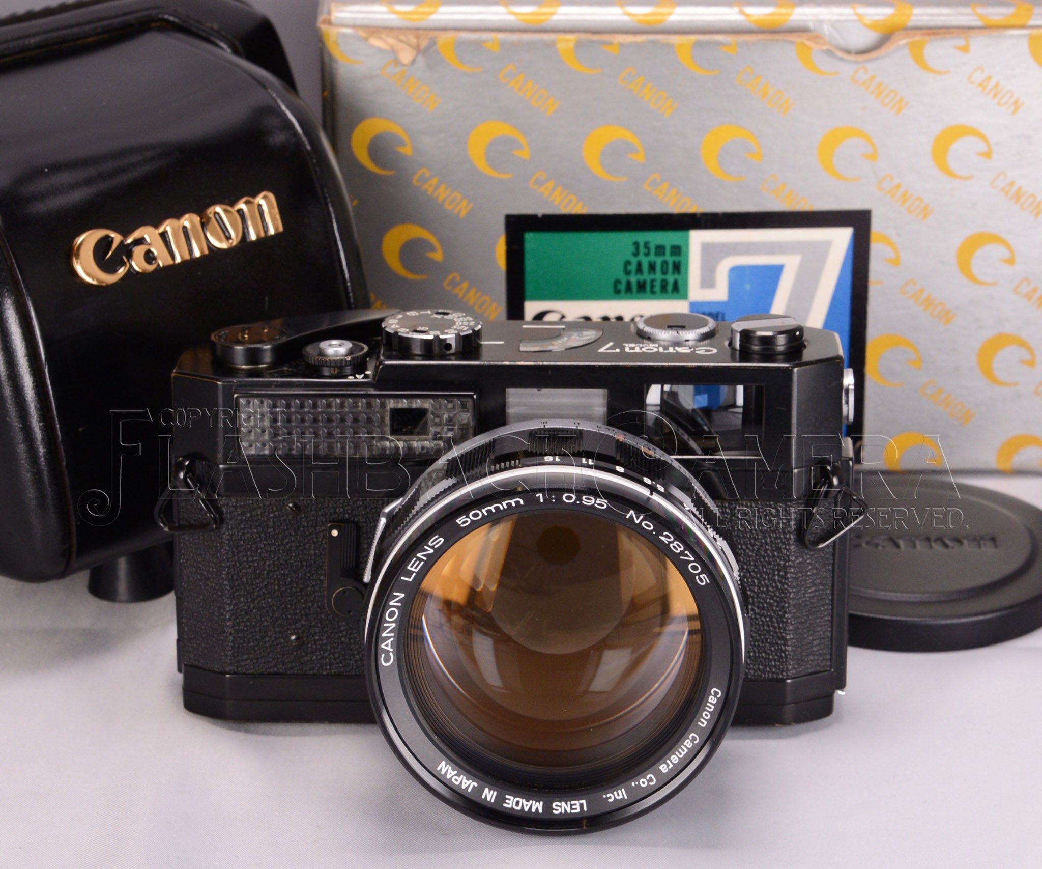 Canon 7 Black Paint + Canon 50mm f0.95 – FLASHBACK CAMERA