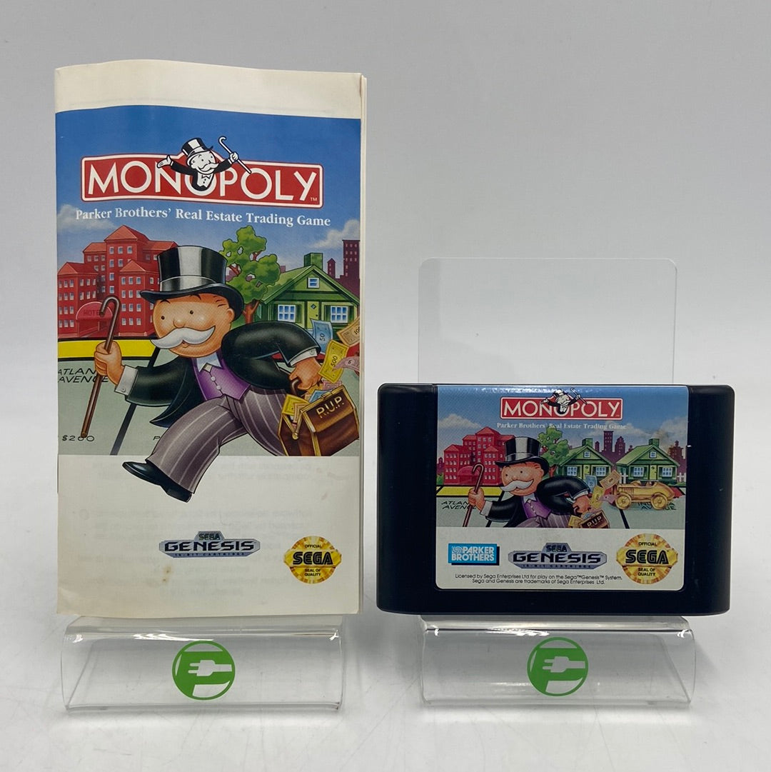 Monopoly (Sega Genesis, 1992) Parker Brothers Real Estate Trading