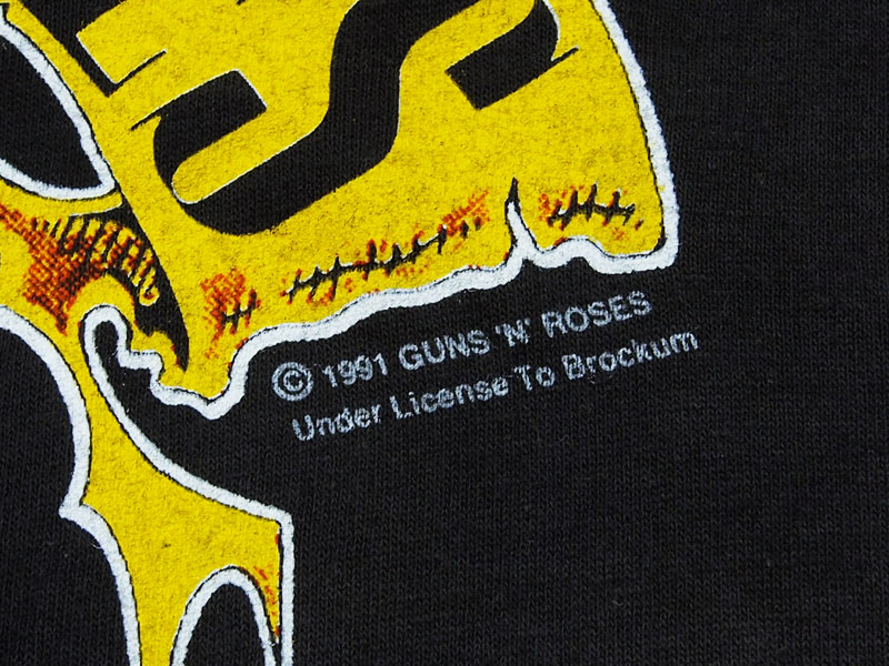 90's Vintage Guns N' Roses 1991 Tour Tシャツ L 1991年 ガンズアンド