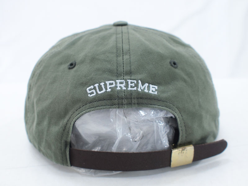 Supreme 'S Logo 6 Panel Cap'キャップ Sロゴ 6パネル Olive オリーブ