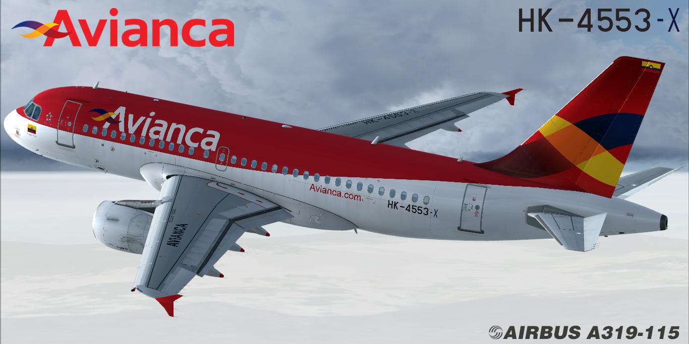 Avianca Colombia Airbus A319-115 HK-4553 & HK-4553-X - Airbus A318