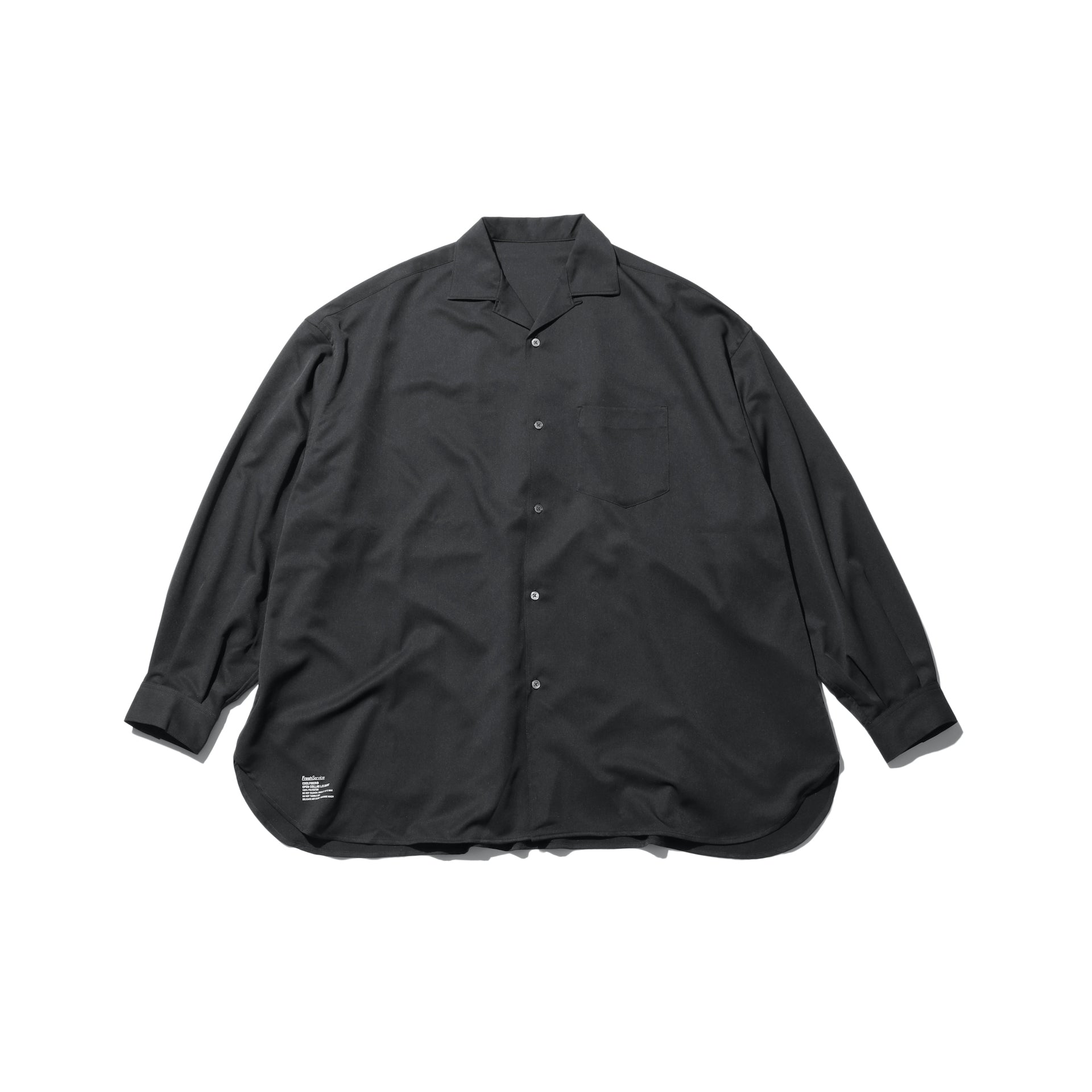 COOLFIBER OPEN COLLAR L/S SHIRT – FreshService KYOTO