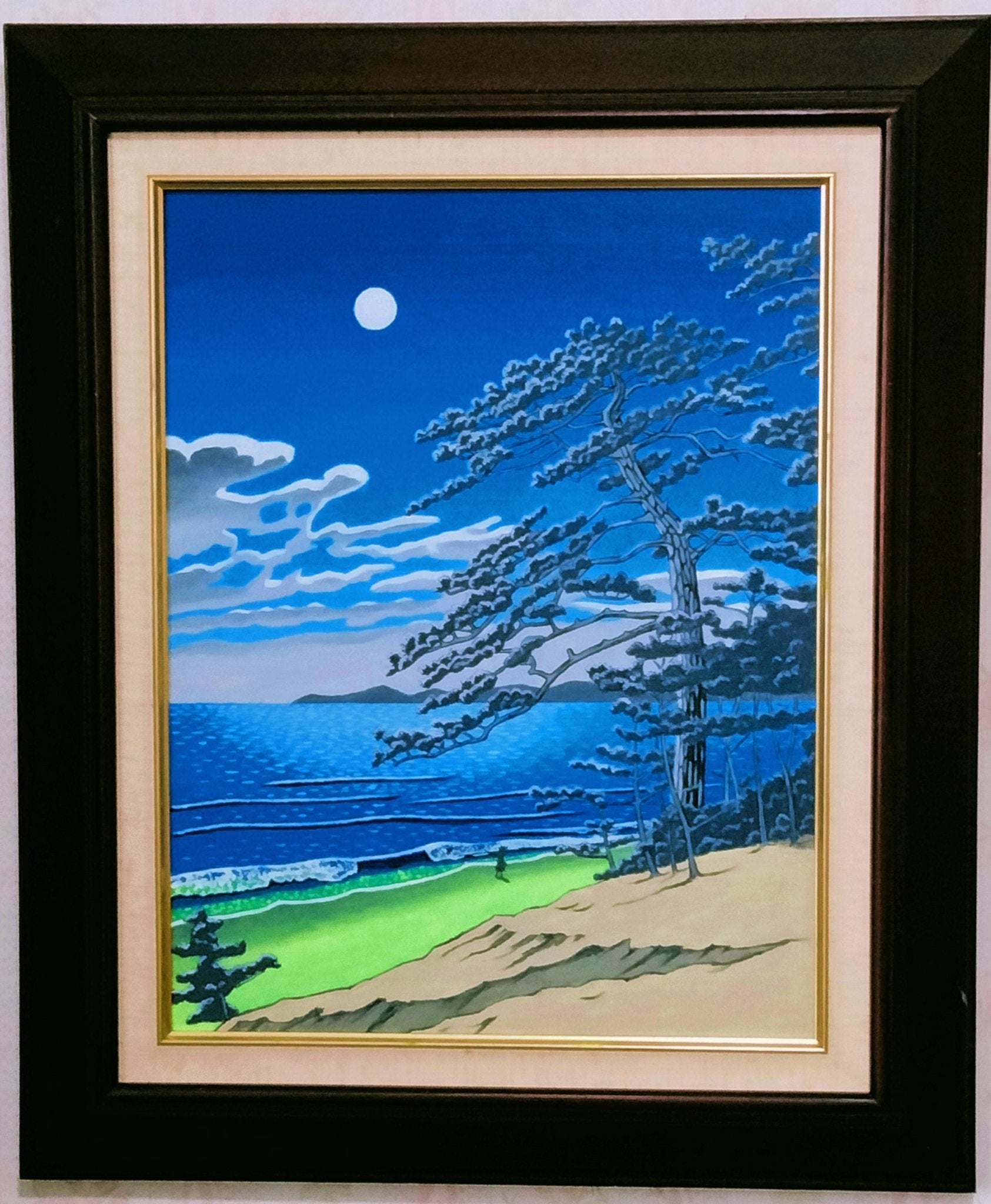 絵画の通販、購入ならFROM ARTIST/作品名：川瀬巴水二宮海岸 模写/作家