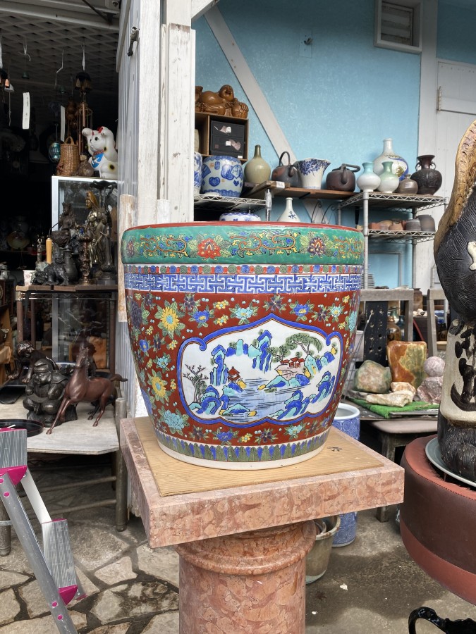 十錦手火鉢 | アンティークかずさ