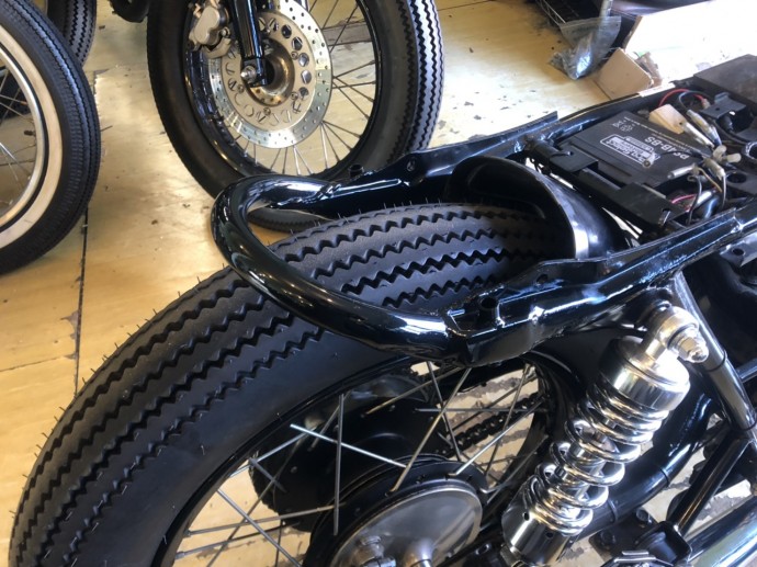 SR400 ループフレーム加工 - ATVモータースポーツ