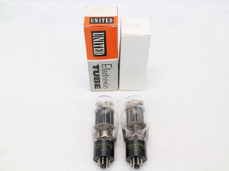 Western Electric】の【421A 真空管 2本 S/N】を長野県長野市で宅配