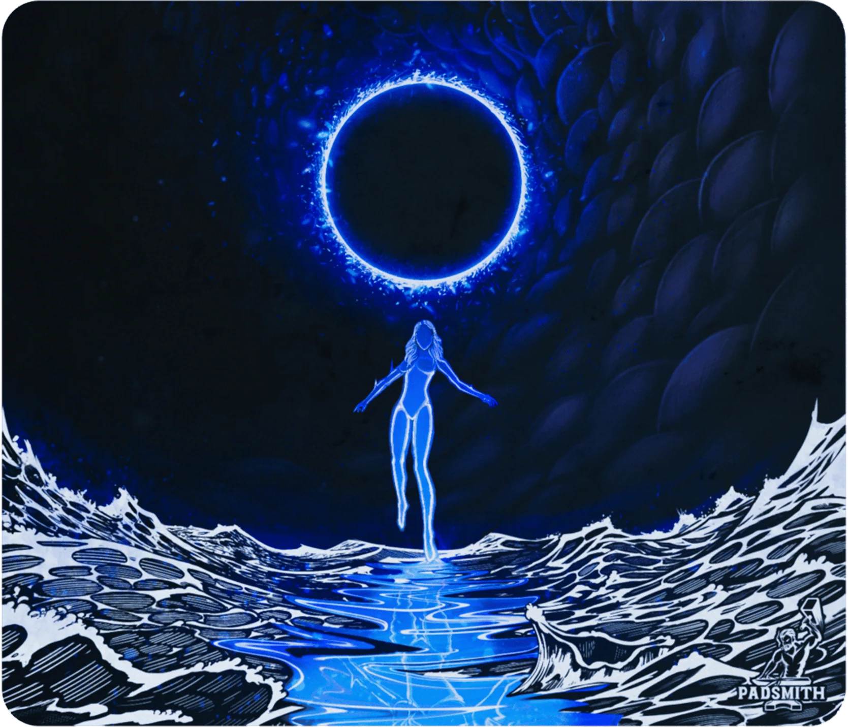 Padsmith - Empress Blue: Speed Glass Mouse Pad - Ausmodshop
