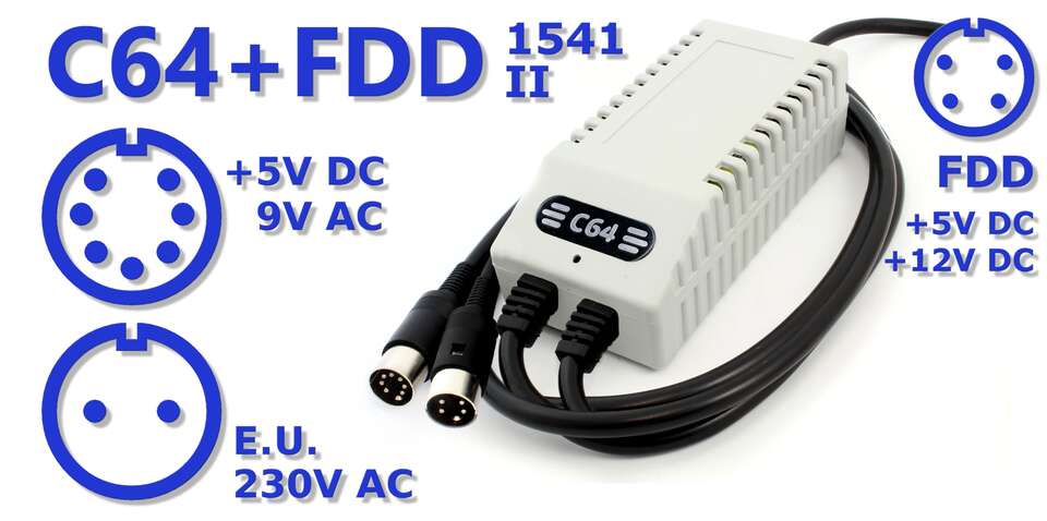 Dual C64 / VIC-20 + Floppy Drive Power Supply – AutumnHippo