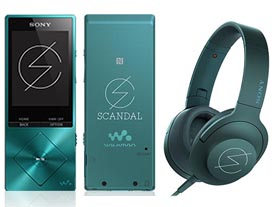ガールズバンドSCANDALとコラボの限定ウォークマンAとヘッドフォンh