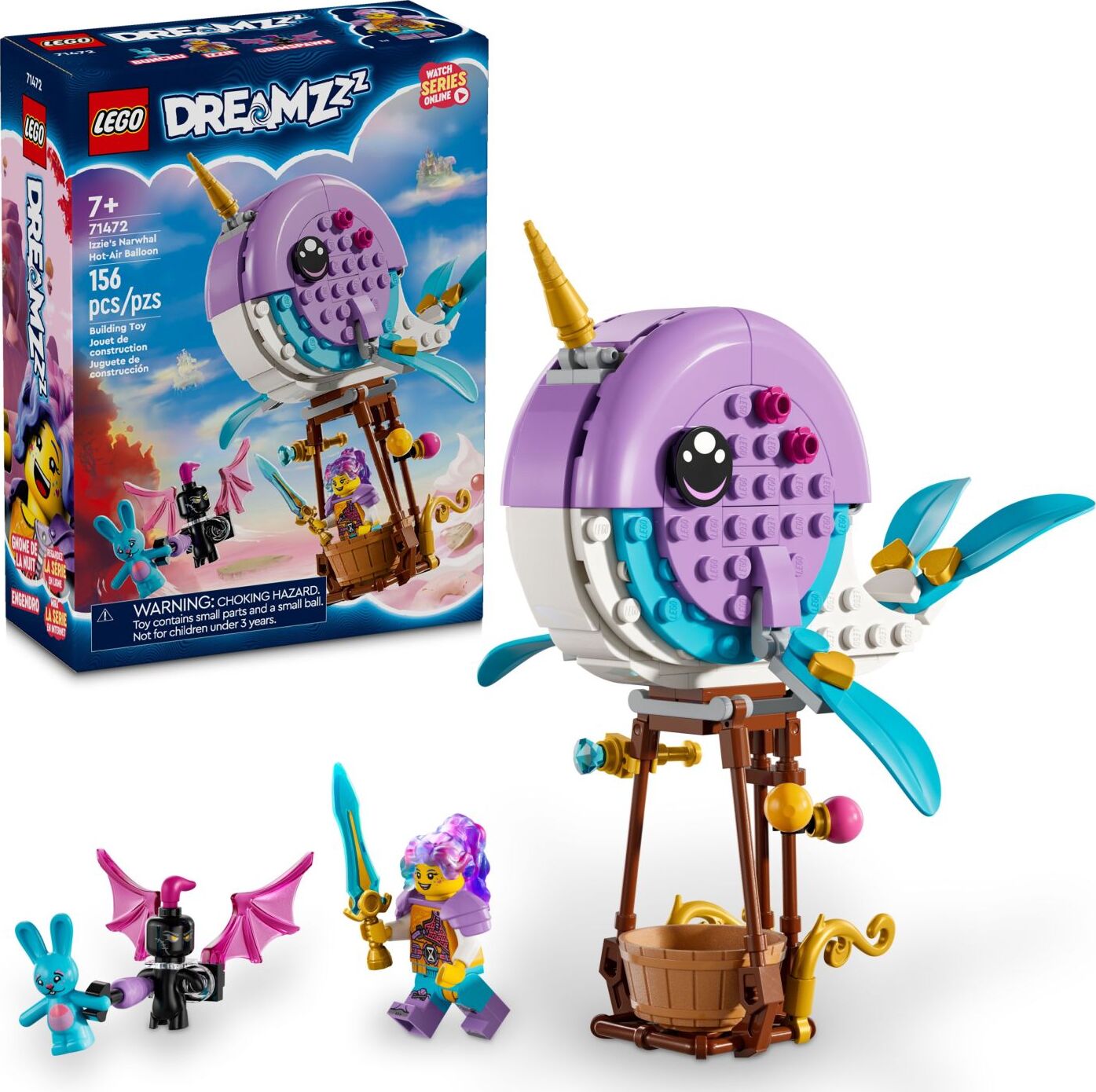 LEGO® DREAMZzz: Izzie's Narwhal Hot-Air Balloon 71472 – Awesome