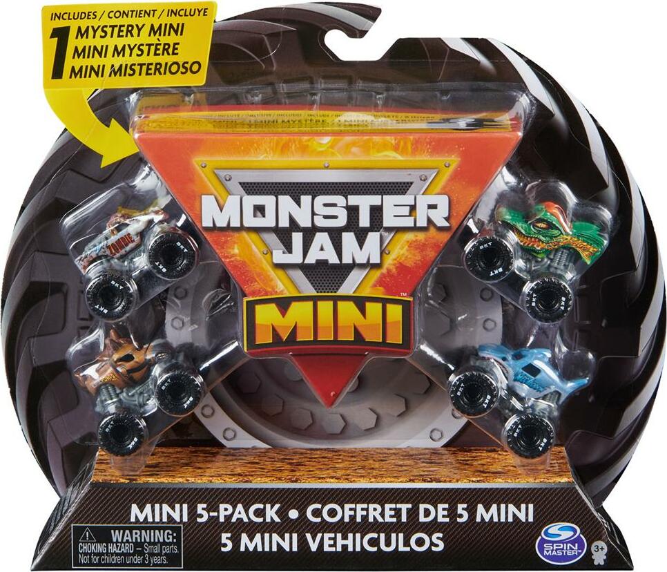 Monster Jam - Official Mini 5-Pack with Mystery Collectible