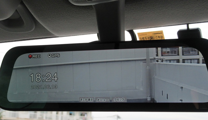 エブリィにデジタルインナーミラー セルスターDM10取付