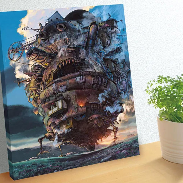 HOWL'S MOVING CASTLE ARTBOARD JIGSAW PUZZLE (CANVAS STYLE