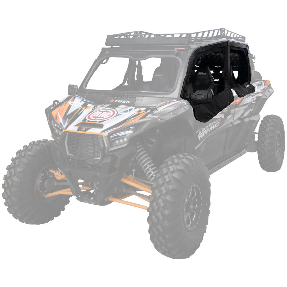 Tusk Zipperless Upper Door Kit Kawasaki Teryx KRX4 1000 2023-2026