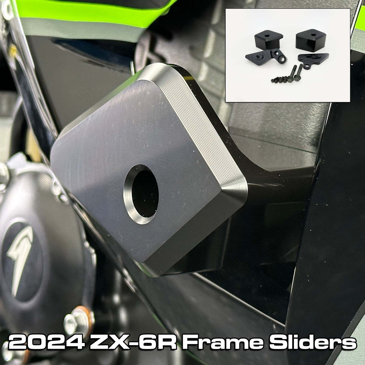 Graves Frame Sliders Kawasaki Ninja ZX-6R 2024 | Adventure Parts