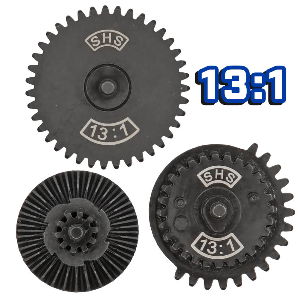 ☆13:1 ハイスピード☆【 SHS 製 】 電動ガン用 強化ギアセット 熱処理