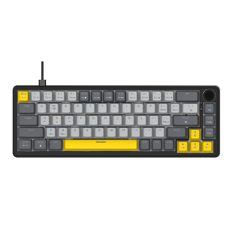 AJAZZ AK690 68-key mechanical keyboard with ergonomic design hot